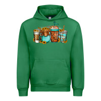 Emerald longhaired cow coffee cups Urban Hoodie - Jasminsmagicworld