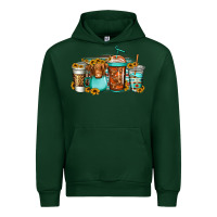 Forest Green longhaired cow coffee cups Urban Hoodie - Jasminsmagicworld