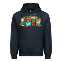 Navy longhaired cow coffee cups Urban Hoodie - Jasminsmagicworld