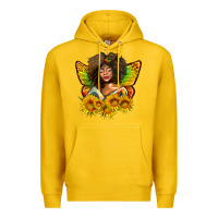 Lemon butterfly afro woman juneteenth Premium Hoodie - AdoDesignShop