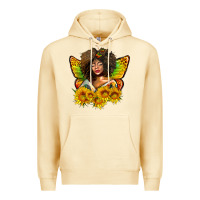 Pina Colada butterfly afro woman juneteenth Premium Hoodie - AdoDesignShop