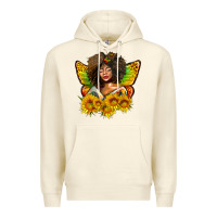 Sandshell butterfly afro woman juneteenth Premium Hoodie - AdoDesignShop