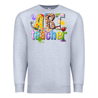 Heather Grey art teacher Premium Sweatshirt - texasbilliewilder