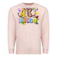 Pale Pink art teacher Premium Sweatshirt - texasbilliewilder
