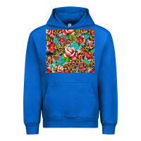 Cobalt tropical flowers Urban Hoodie - Artiststas