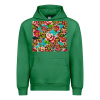 Emerald tropical flowers Urban Hoodie - Artiststas