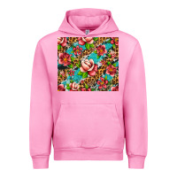 Fuchsia Pink tropical flowers Urban Hoodie - Artiststas