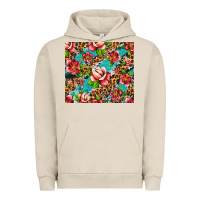Pigment French Oak tropical flowers Urban Hoodie - Artiststas