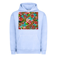 Pigment Grape Ice tropical flowers Urban Hoodie - Artiststas