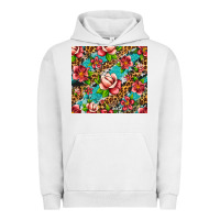 Pigment Lunar Rock tropical flowers Urban Hoodie - Artiststas