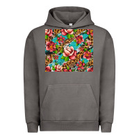 Pigment Tornado tropical flowers Urban Hoodie - Artiststas