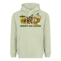 Matcha Obsessive cow disorder coffee cups Heavyweight Hoodie - texasbilliewilder