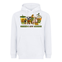 White Obsessive cow disorder coffee cups Heavyweight Hoodie - texasbilliewilder