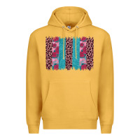 Mustard valentines day leopard rose glitter brush stoke Premium Hoodie - JahusDesignShop