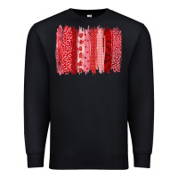 Black valentine's day brushstroke Premium Sweatshirt - RanaPortraitStore