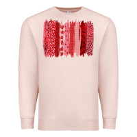Pale Pink valentine's day brushstroke Premium Sweatshirt - RanaPortraitStore