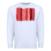 White valentine's day brushstroke Premium Sweatshirt - RanaPortraitStore