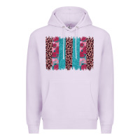 Lilac valentines day leopard rose glitter brush stoke Premium Hoodie - JahusDesignShop