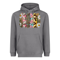 Storm Easter Brushstroke With Quail Eggs Daisy And Bunny Heavyweight Hoodie - RanaPortraitStore