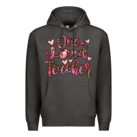 Charcoal Heather one loved teacher Premium Hoodie - JahusDesignShop