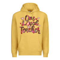 Antique Gold one loved teacher Premium Hoodie - JahusDesignShop
