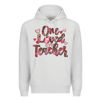 Dove Grey one loved teacher Premium Hoodie - JahusDesignShop
