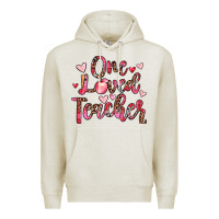Oatmeal Heather one loved teacher Premium Hoodie - JahusDesignShop