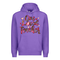 Purple one loved teacher Premium Hoodie - JahusDesignShop