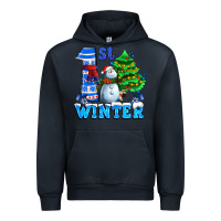 Navy first winter with snowman Urban Hoodie - AdoDesignShop