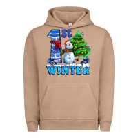 Pigment Burro first winter with snowman Urban Hoodie - AdoDesignShop