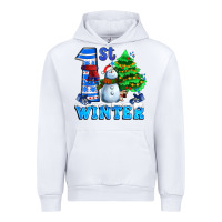 White first winter with snowman Urban Hoodie - AdoDesignShop