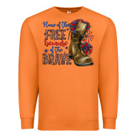 Carrot home of the free because of the brave Premium Sweatshirt - Zillion Design Studio