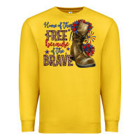 Home Of The Free Because Of The Brave Premium Sweatshirt | Teevron