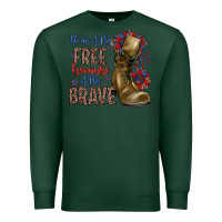 Sports Green home of the free because of the brave Premium Sweatshirt - Zillion Design Studio