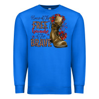 True Royal home of the free because of the brave Premium Sweatshirt - Zillion Design Studio