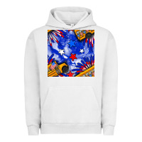Pigment Lunar Rock 4th of july school bus seamless pattern Urban Hoodie - BundleAndBundleShop