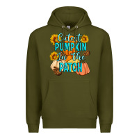 Army Green Cutest Pumpkin In The Patch Premium Hoodie - Artiststas