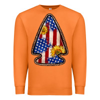 Carrot American flag sunflower arrowhead Premium Sweatshirt - Zillion Design Studio