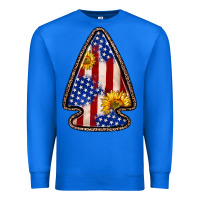 True Royal American flag sunflower arrowhead Premium Sweatshirt - Zillion Design Studio