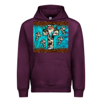 Mauve Wine bull skull cross tumbler Urban Hoodie - JahusDesignShop