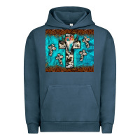 Pigment Midnight Navy bull skull cross tumbler Urban Hoodie - JahusDesignShop