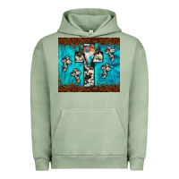 Pigment Oil Green bull skull cross tumbler Urban Hoodie - JahusDesignShop