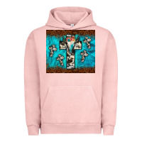 Pigment Salmon bull skull cross tumbler Urban Hoodie - JahusDesignShop