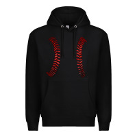 Black ball stitch Premium Hoodie - AdoDesignShop