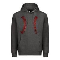 Charcoal Heather ball stitch Premium Hoodie - AdoDesignShop