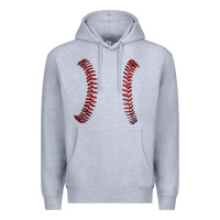 Heather Grey ball stitch Premium Hoodie - AdoDesignShop