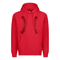 Red ball stitch Premium Hoodie - AdoDesignShop