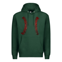 Sports Green ball stitch Premium Hoodie - AdoDesignShop