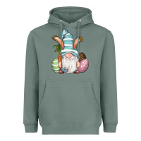 Sage Easter Bunny Gnomes with Egg and Carrot Heavyweight Hoodie - RanaPortraitStore