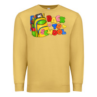 Antique Gold back to school with school bag Premium Sweatshirt - texasbilliewilder